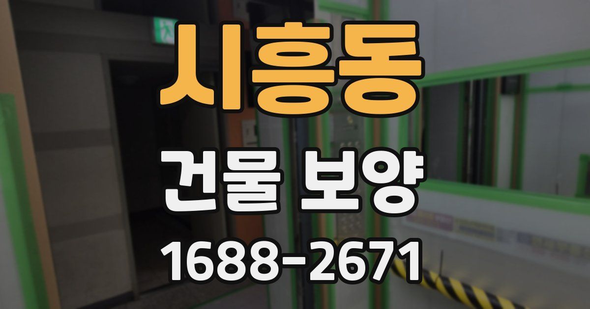 시흥동 건물 보양