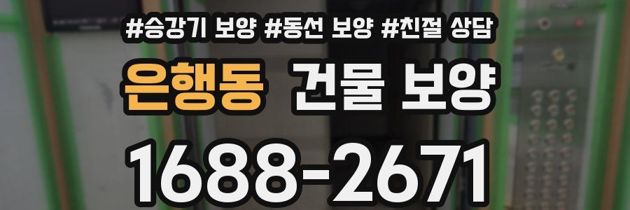 은행동 건물 보양
