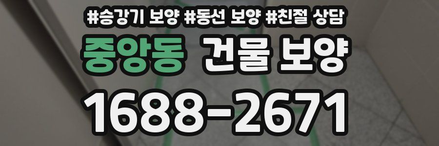 중앙동 건물 보양