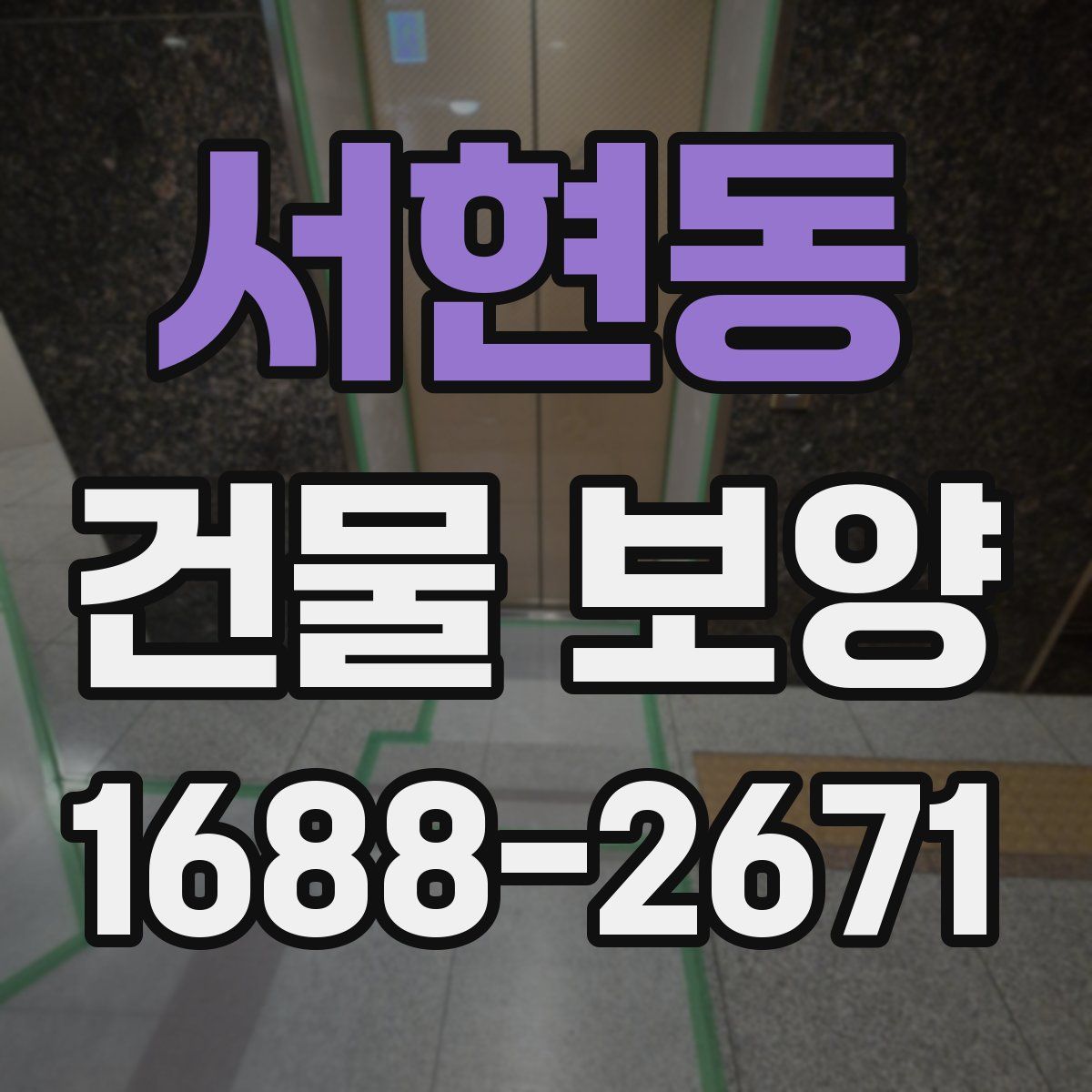 서현동 건물 보양