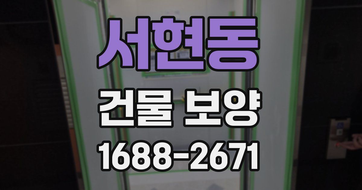 서현동 건물 보양