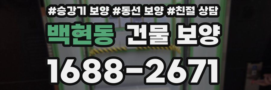 백현동 건물 보양