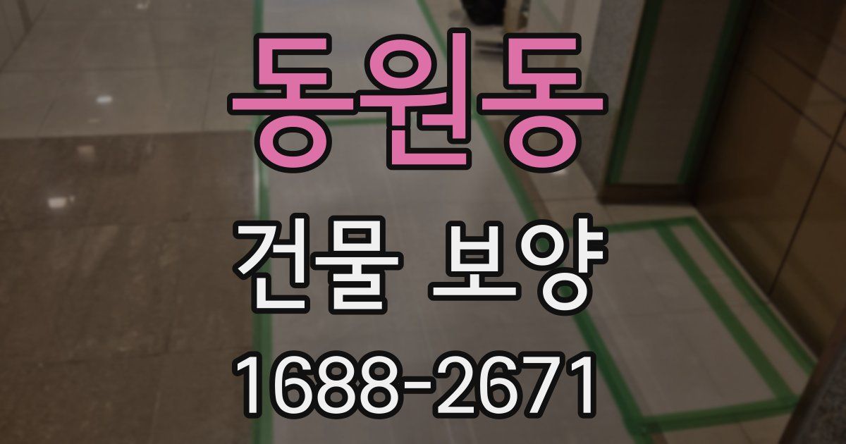 동원동 건물 보양