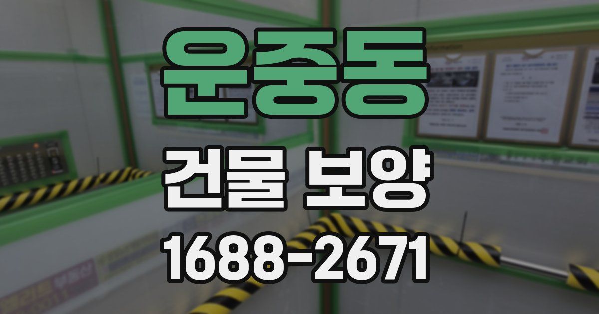 운중동 건물 보양