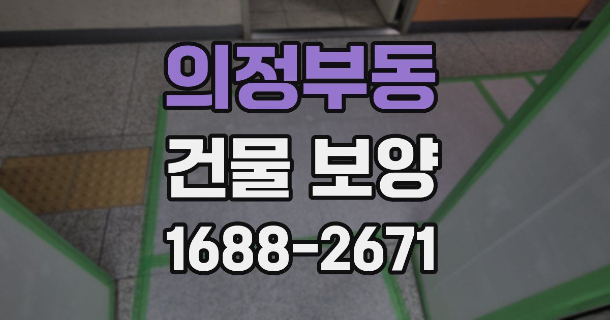 의정부동 건물 보양