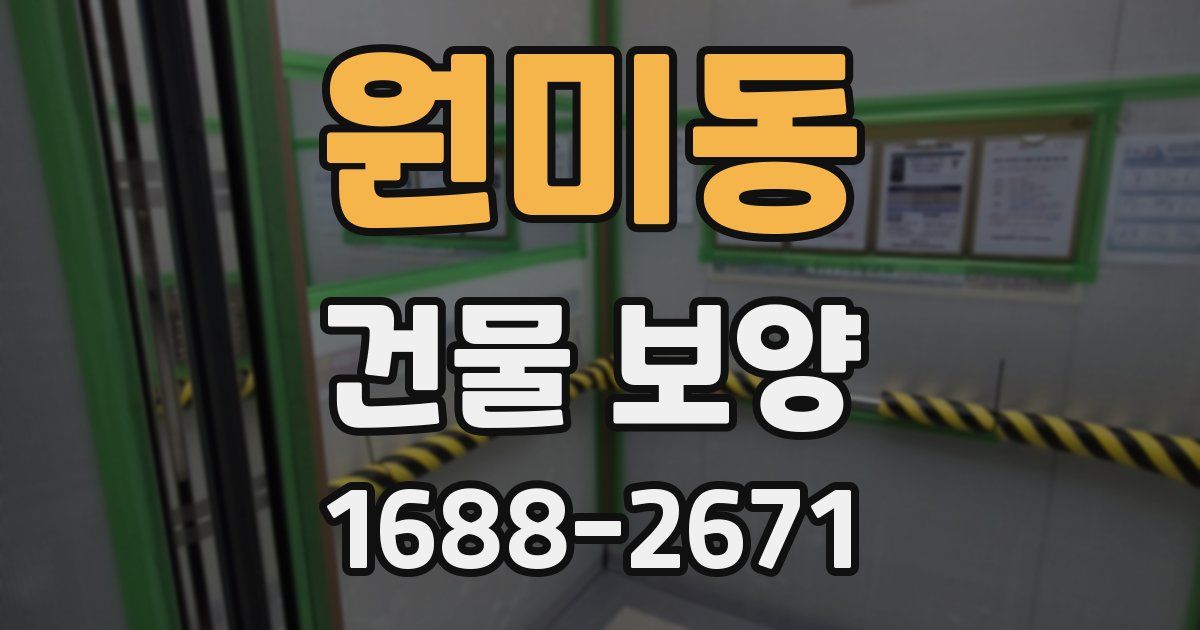 원미동 건물 보양