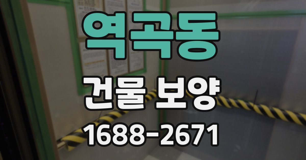 역곡동 건물 보양