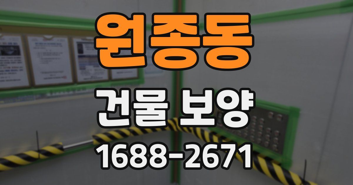 원종동 건물 보양
