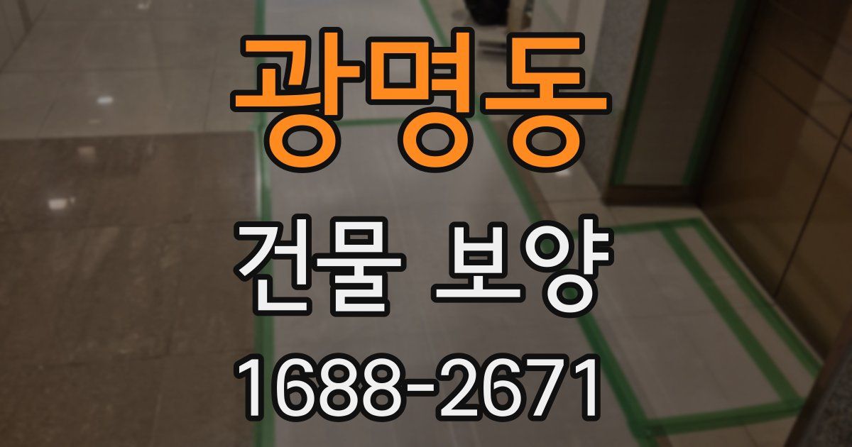 광명동 건물 보양