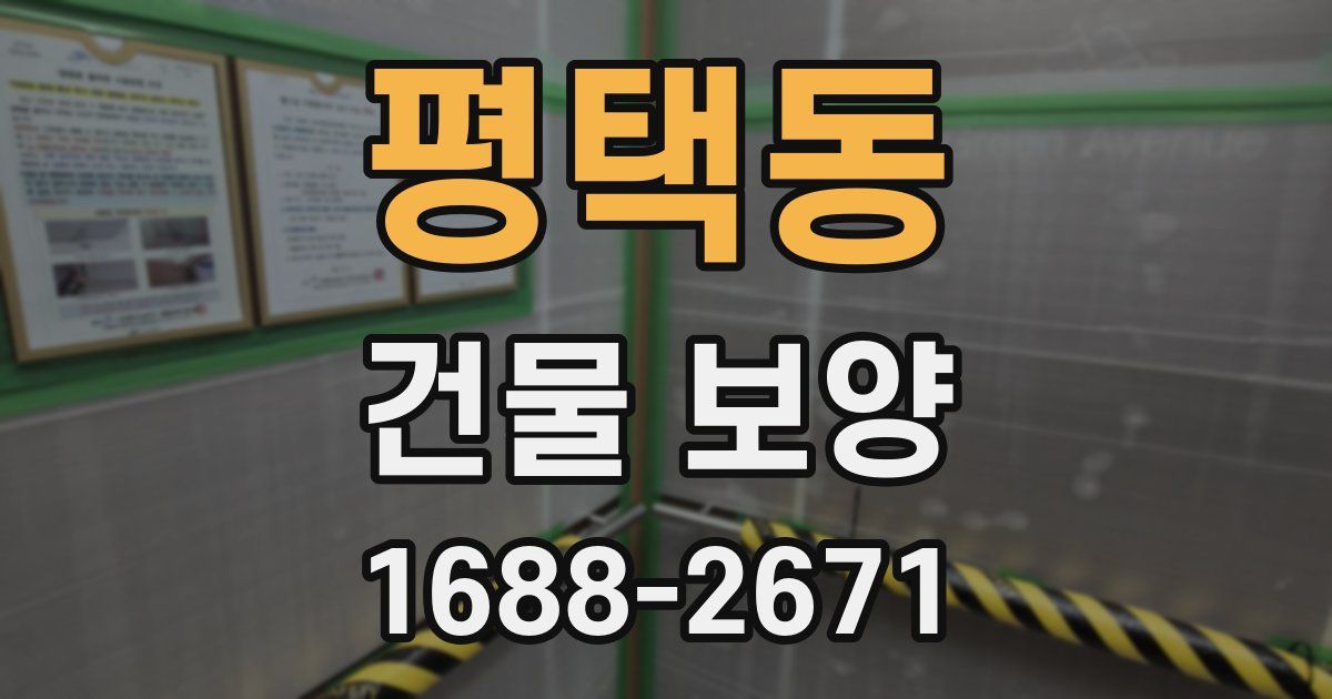 평택동 건물 보양