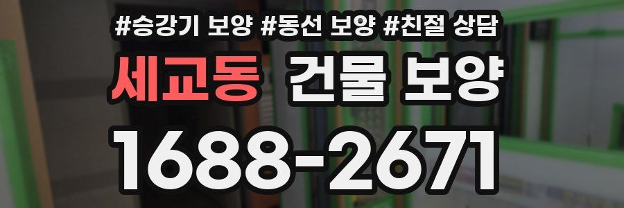 세교동 건물 보양