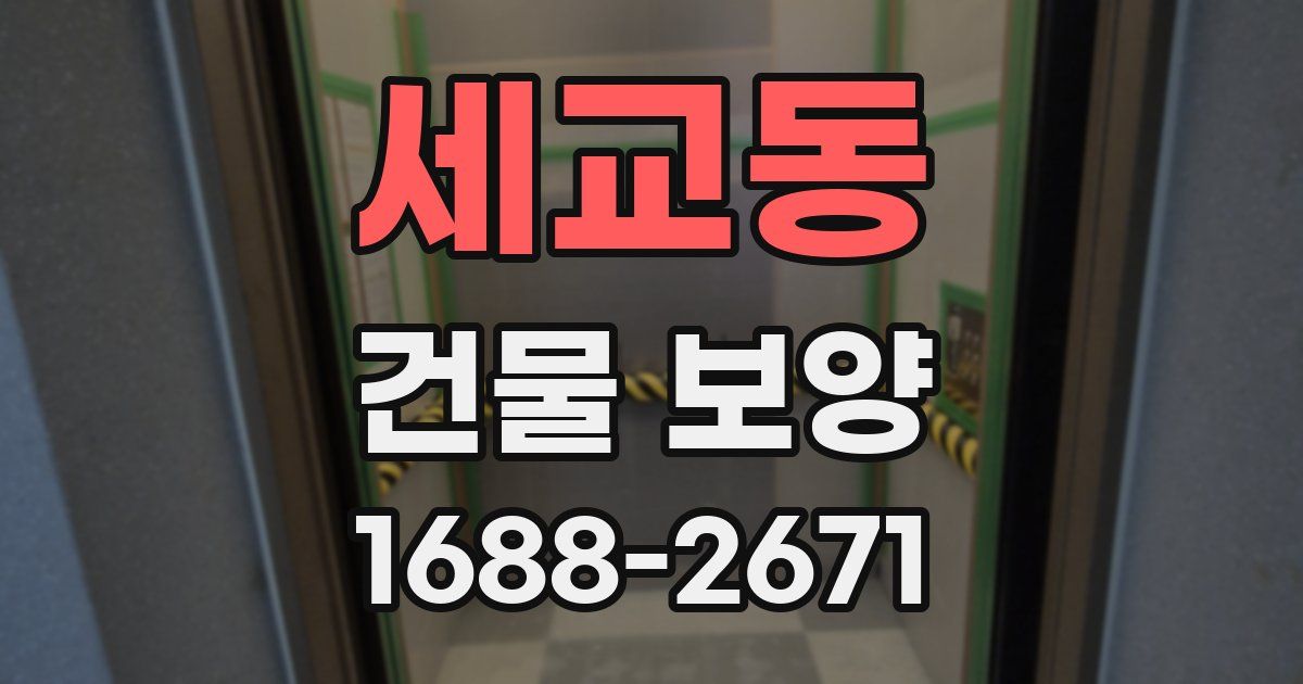 세교동 건물 보양