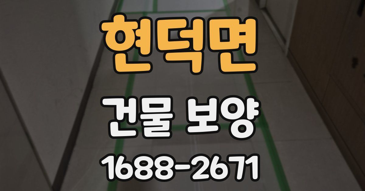 현덕면 건물 보양