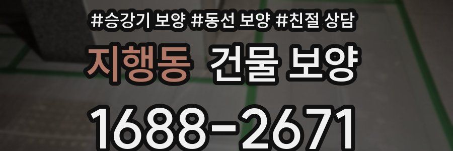 지행동 건물 보양