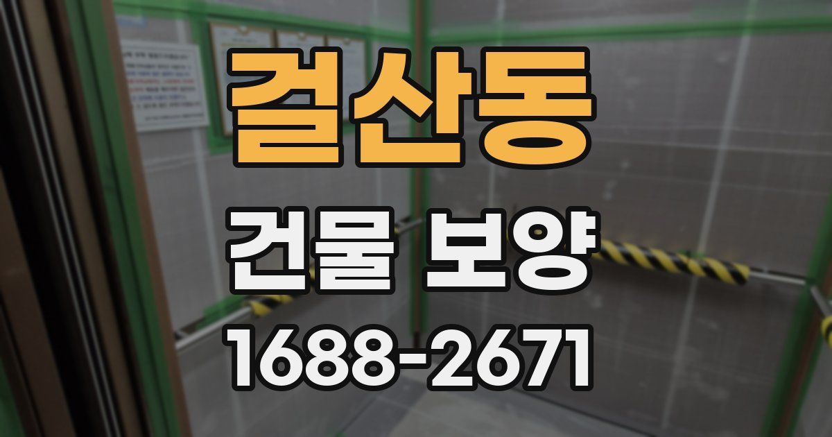 걸산동 건물 보양