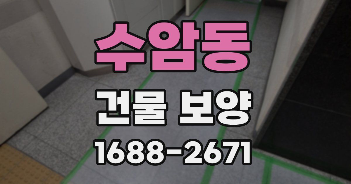 수암동 건물 보양