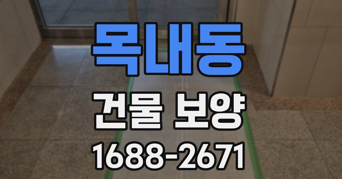 목내동 건물 보양