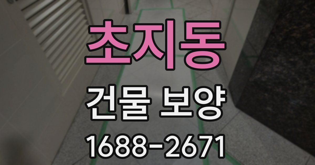 초지동 건물 보양