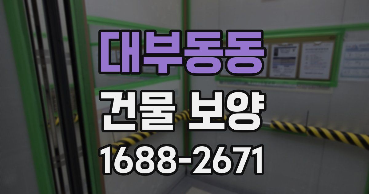 대부동동 건물 보양