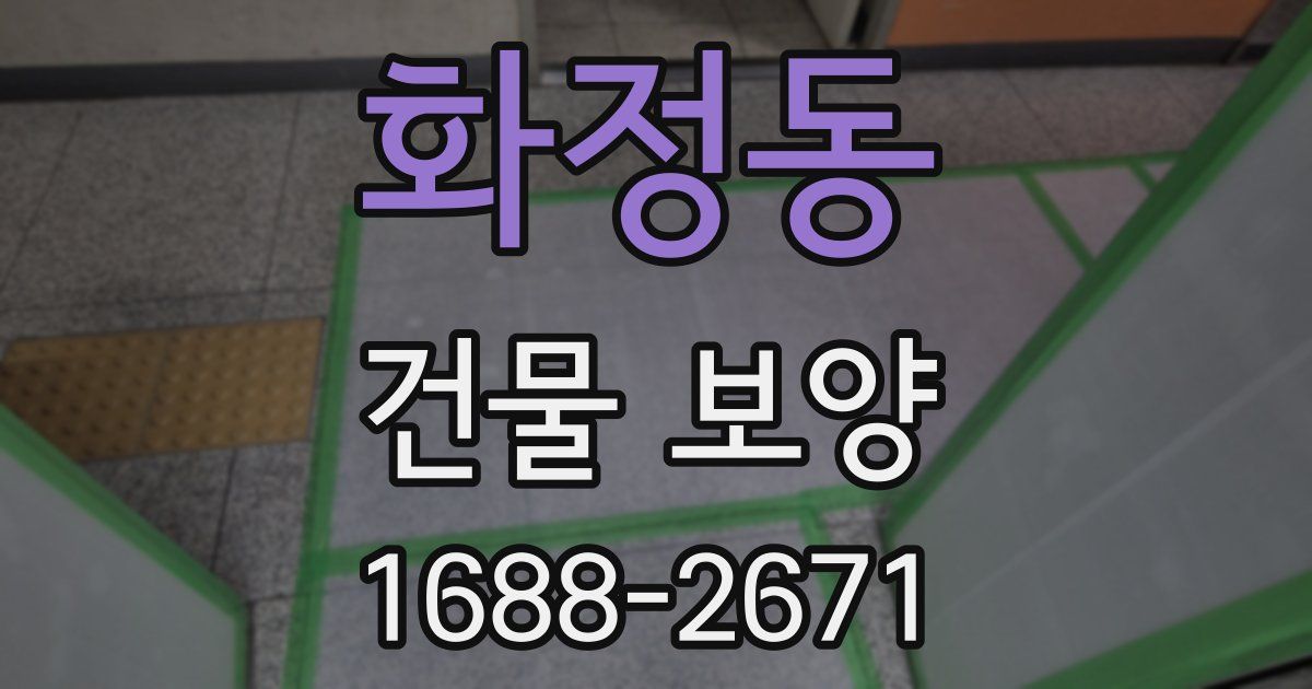 화정동 건물 보양