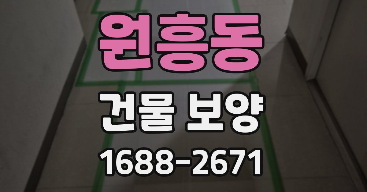 원흥동 건물 보양