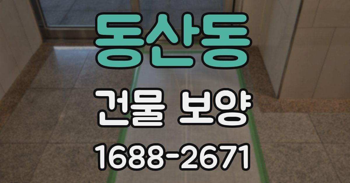 동산동 건물 보양