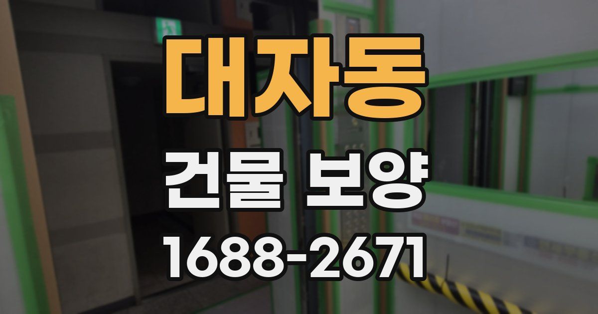 대자동 건물 보양
