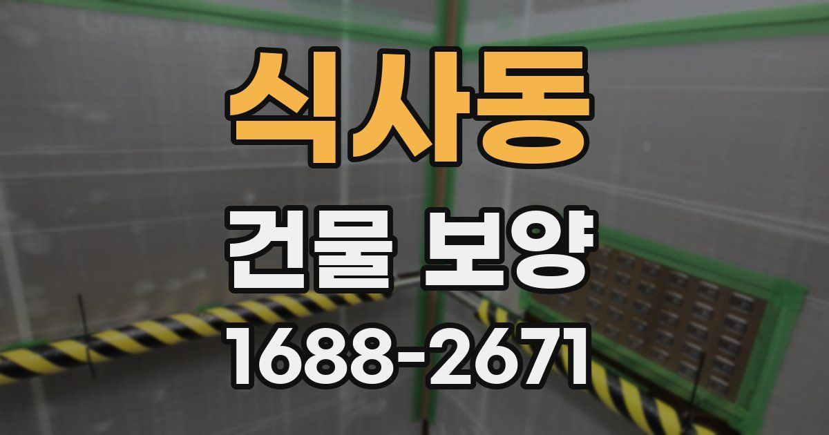 식사동 건물 보양
