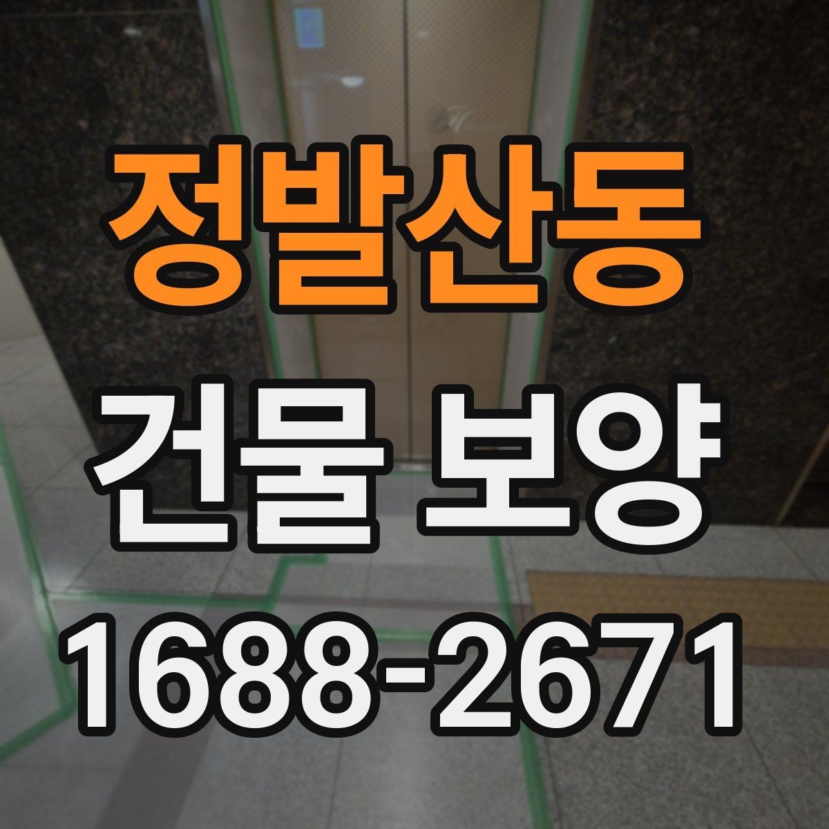 정발산동 건물 보양 후 유지보수까지 고려한 계획