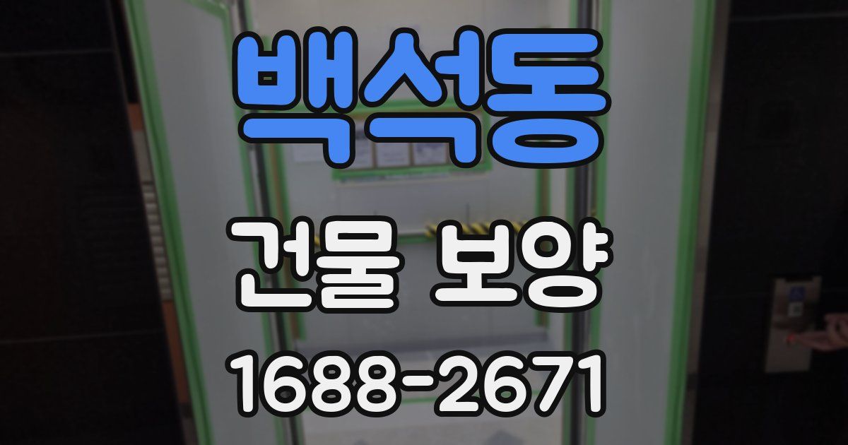백석동 건물 보양