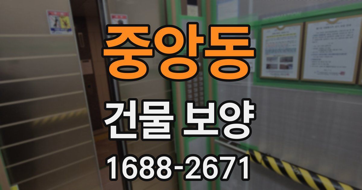 중앙동 건물 보양