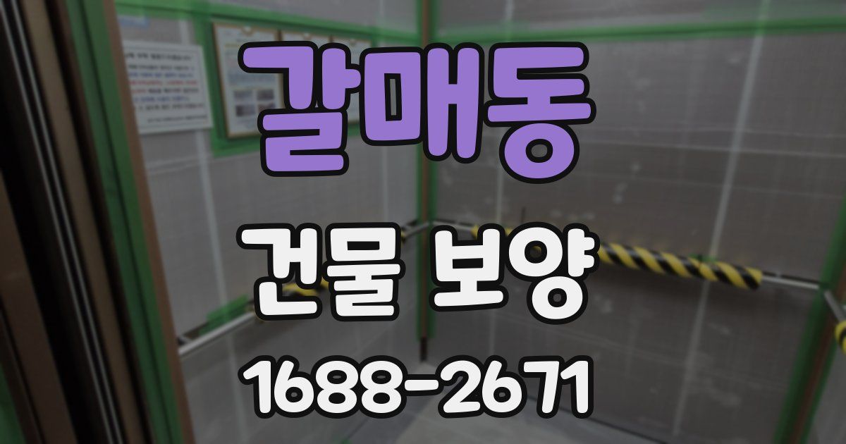 갈매동 건물 보양