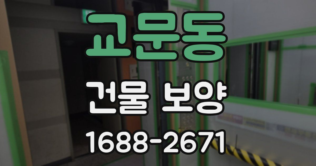 교문동 건물 보양