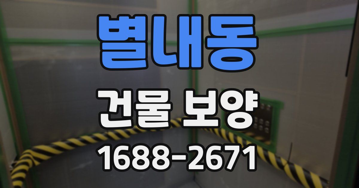 별내동 건물 보양
