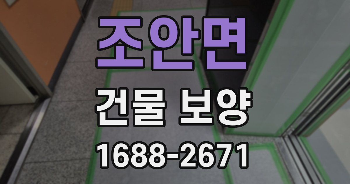 조안면 건물 보양