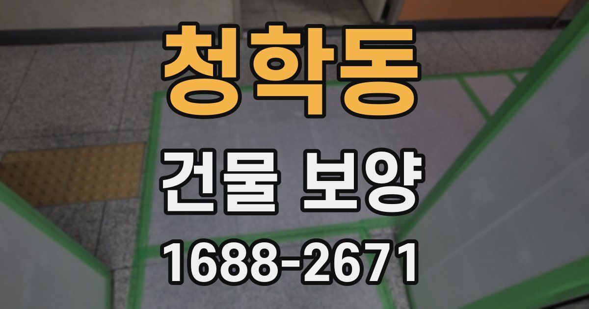 청학동 건물 보양