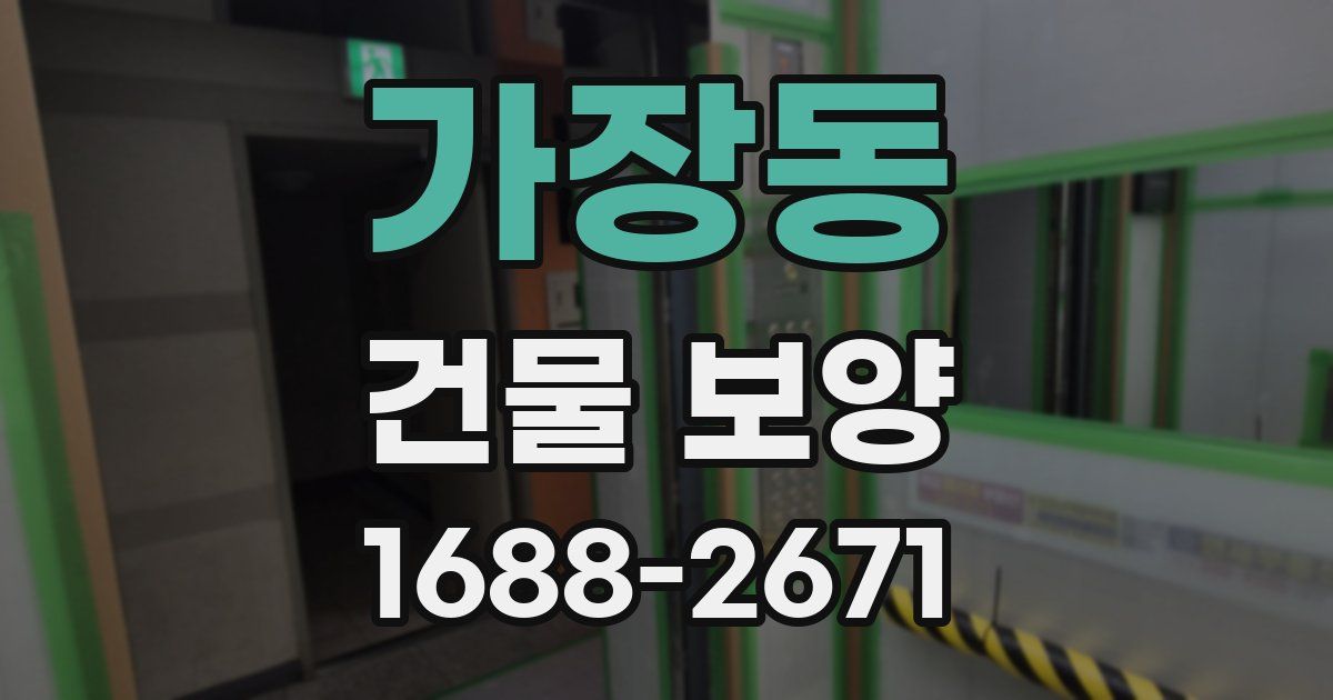 가장동 건물 보양