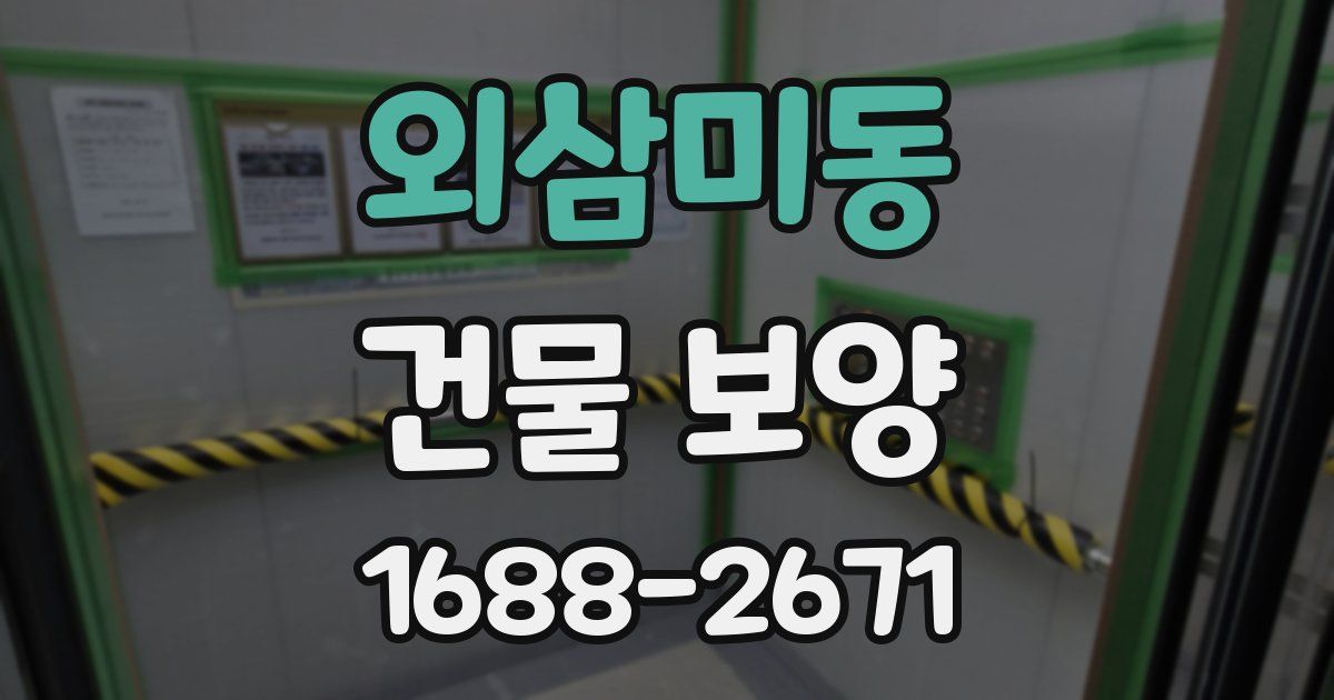외삼미동 건물 보양