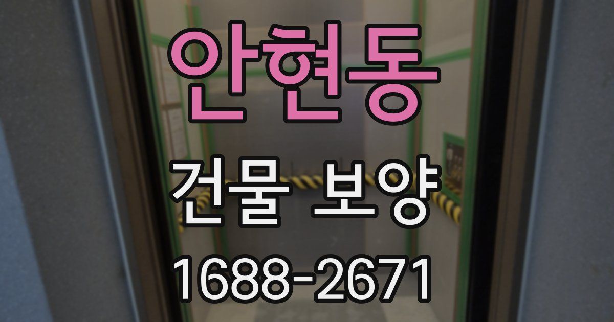 안현동 건물 보양