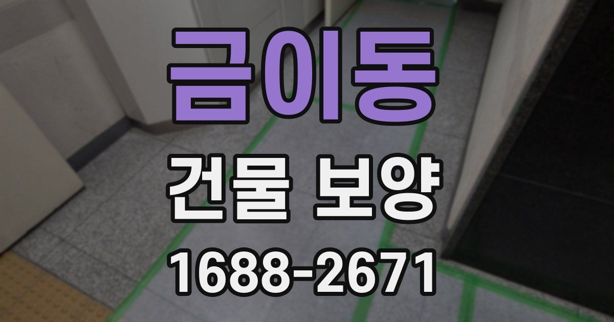 금이동 건물 보양