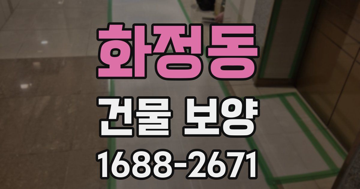 화정동 건물 보양