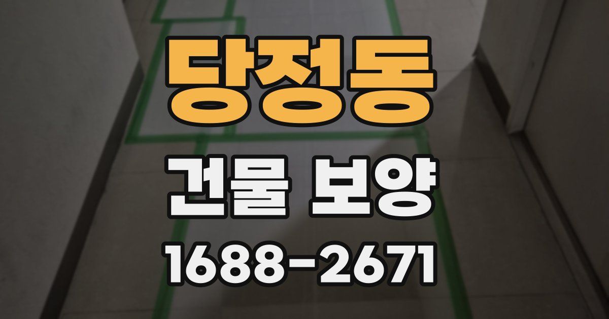 당정동 건물 보양