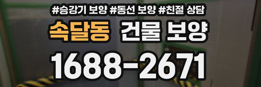 속달동 건물 보양