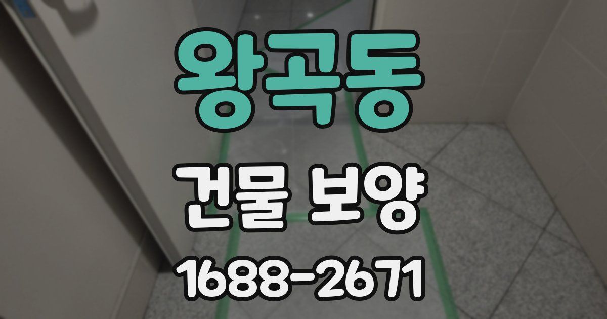 왕곡동 건물 보양