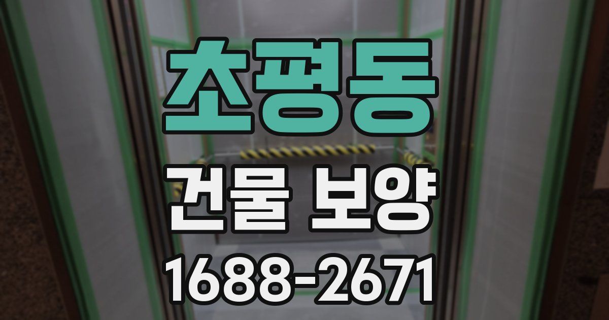 초평동 건물 보양