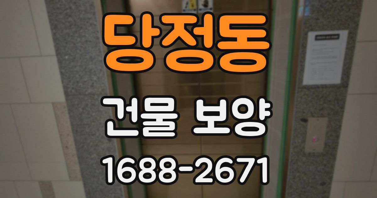 당정동 건물 보양