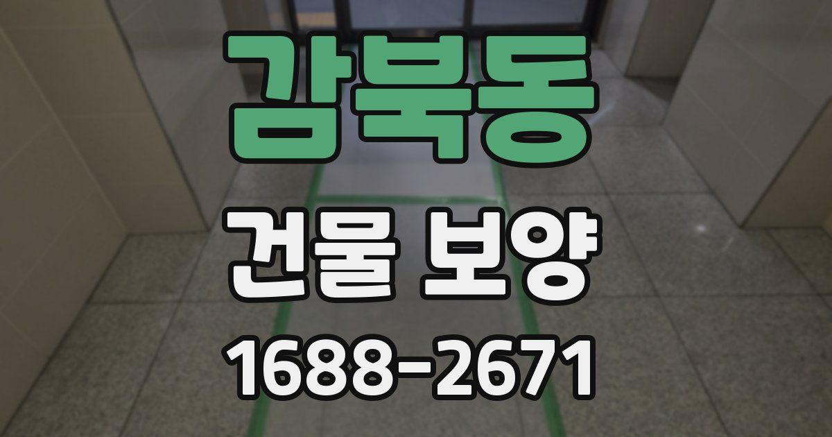 감북동 건물 보양
