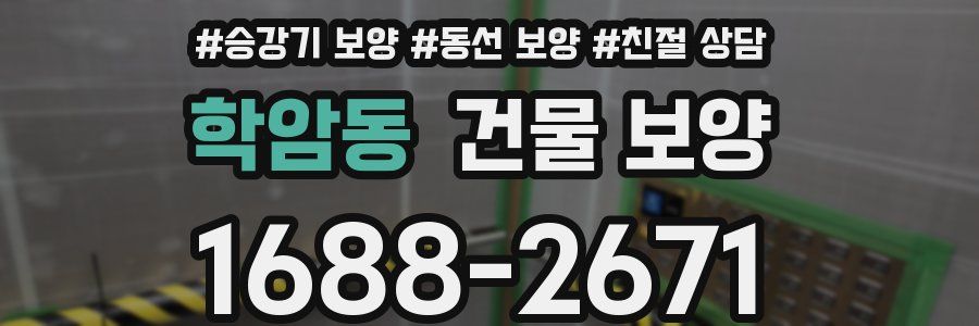 학암동 건물 보양