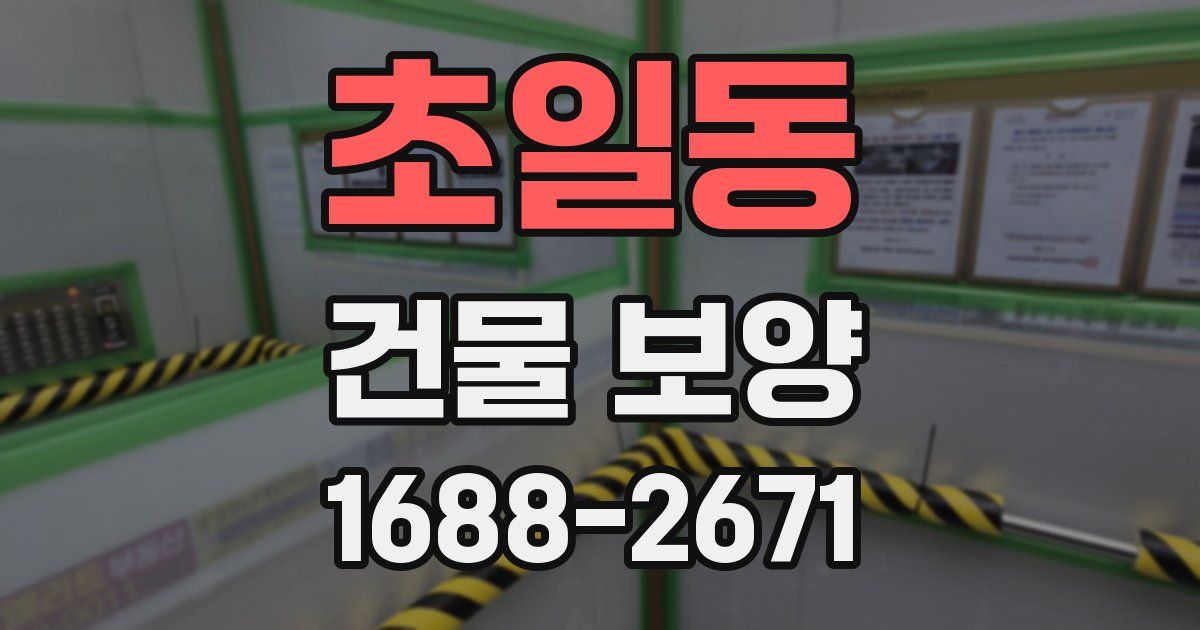 초일동 건물 보양