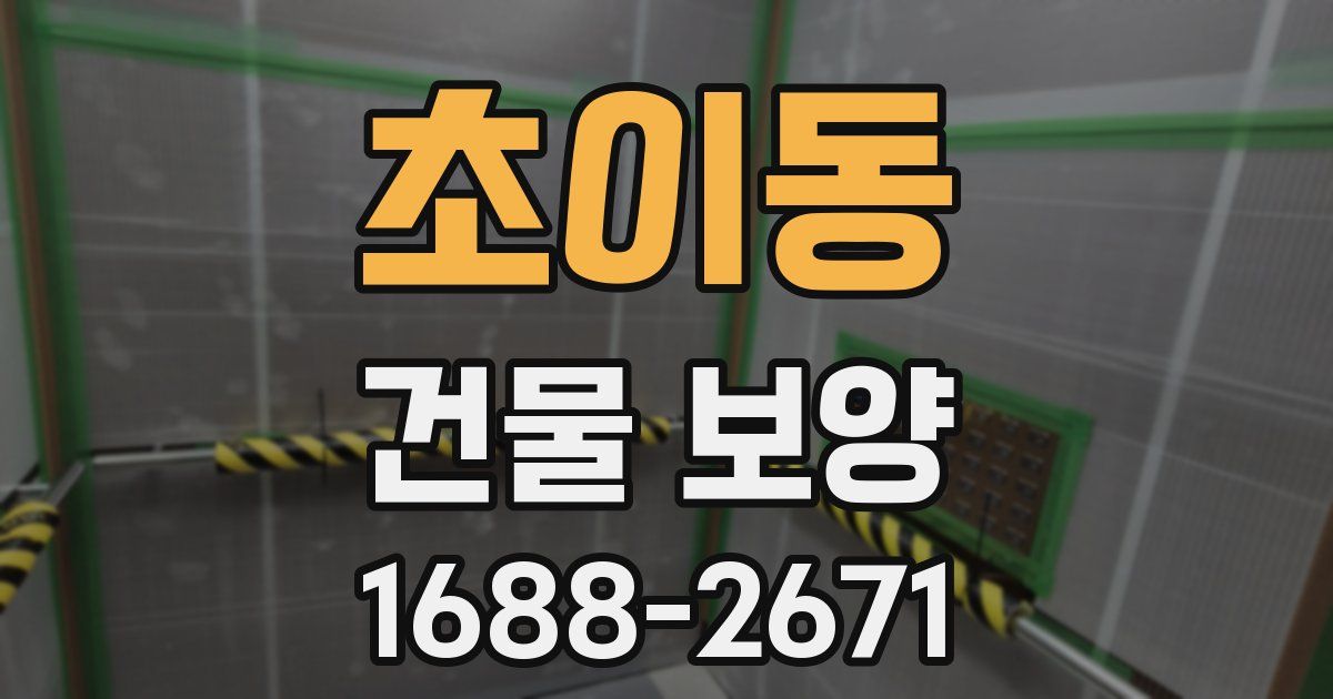 초이동 건물 보양